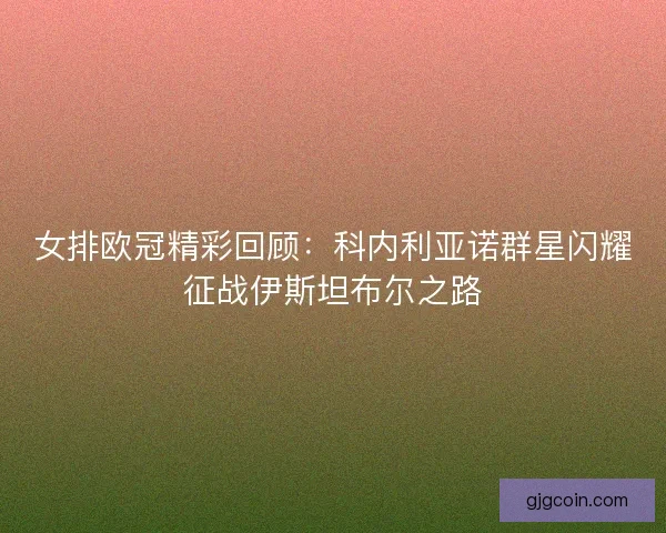 女排欧冠精彩回顾:科内利亚诺群星闪耀征战伊斯坦布尔之路 女排欧冠精彩回顾:科内利亚诺群星闪耀征战伊斯坦布尔之路